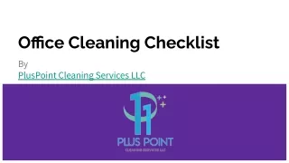 Office cleaning in Dubai-PlusPoint Cleaning Services