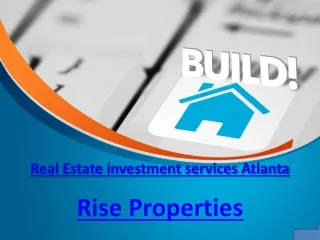 Real Estate investment group Atlanta-Rise Property Group