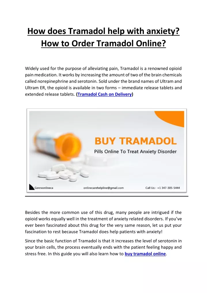 how does tramadol help with anxiety how to order