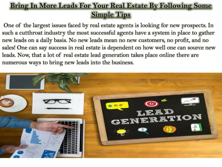 bring in more leads for your real estate