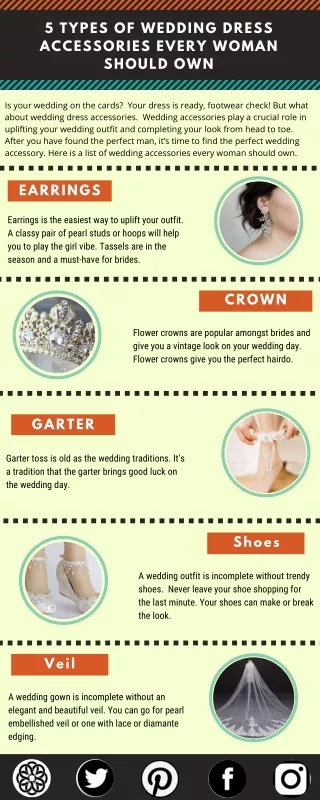 5 Types of Wedding Dress Accessories Every Woman Should Own