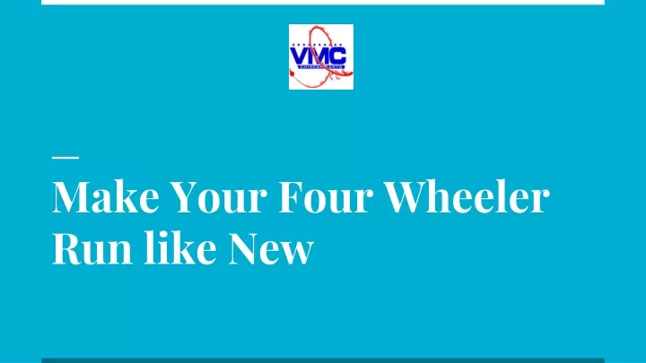 make your four wheeler run like new