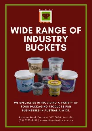 Wide Range Of Industry Buckets