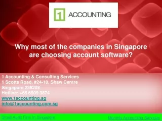 Why most of the companies in Singapore are choosing account software