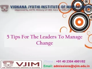 5 tips for the leaders to manage change