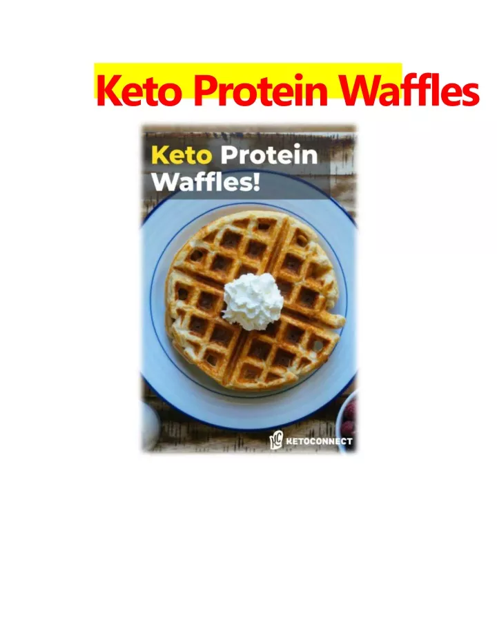 keto protein waffles