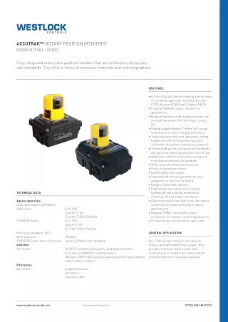 accutrak rotary position monitors intrinsically