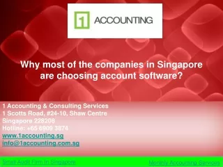 How most Singapore companies choose account software