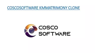 COSCOSOFTWARE KMMATRIMONY READY MADE CLONE SCRIPT