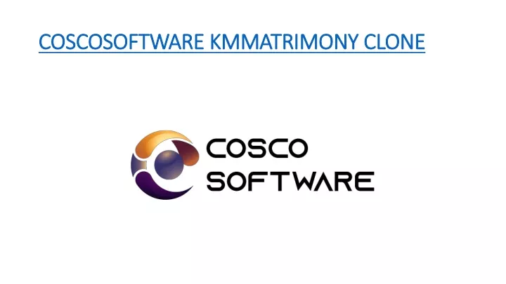 coscosoftware kmmatrimony clone