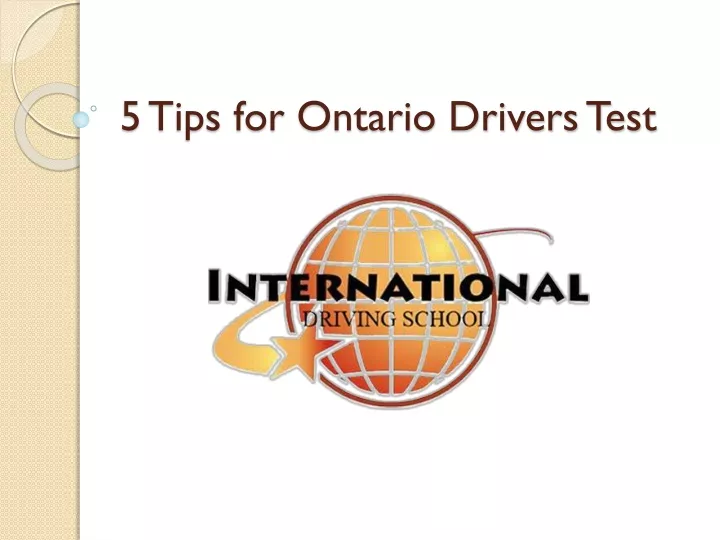 5 tips for ontario drivers test