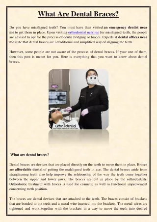 what are dental braces
