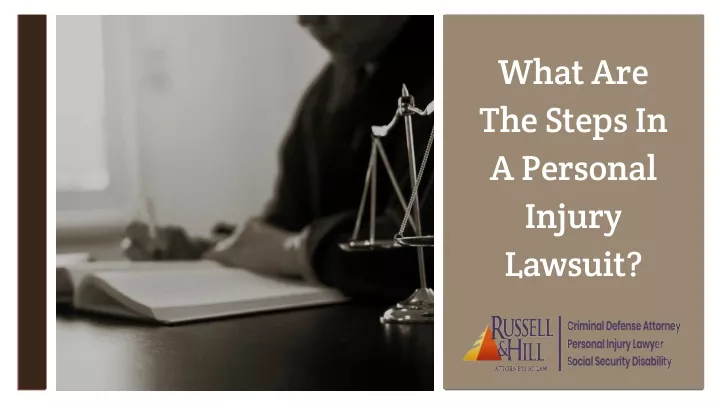 what are the steps in a personal injury lawsuit