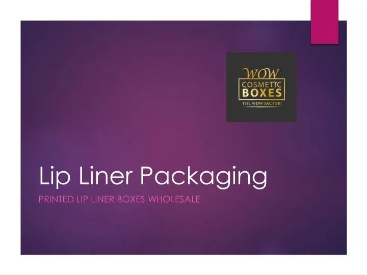 lip liner packaging