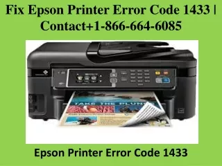 fix epson printer error code 1433 contact