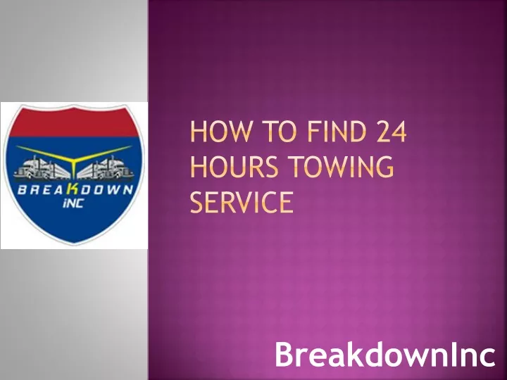 how to find 24 hours towing service