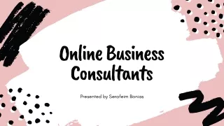 Starting An Online Business | Serafeim Bonias