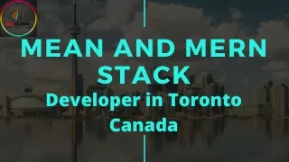 Mern Mean stack developer in Toronto