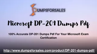 Unique DP-201 Dumps Pdf : Updated DP-201 Exam Dumps