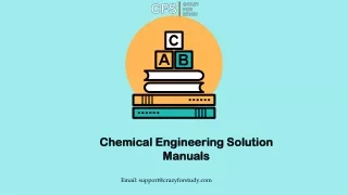 Chemical Engineering Solution Manuals
