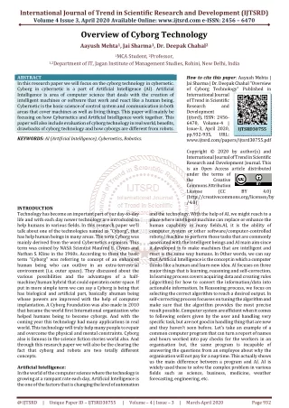 international journal of trend in scientific