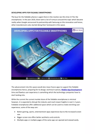 developing apps for foldable smartphones