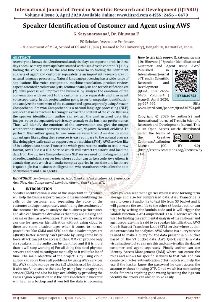 international journal of trend in scientific