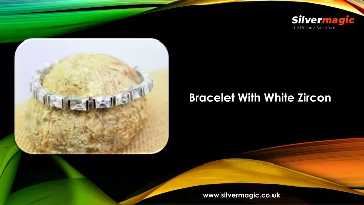 bracelet with white zircon