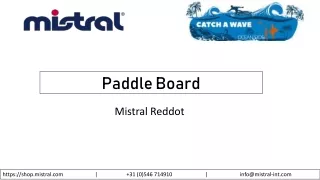 Paddle board