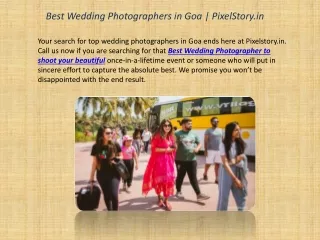 Best Wedding Photographers in goa | PixelStory.in