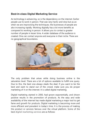 best in class digital marketing service