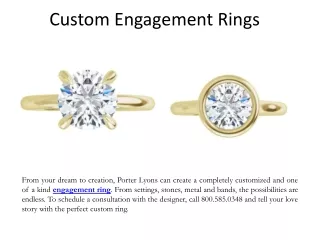 custom engagement rings