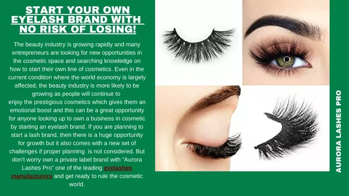 start your own eyelash brand with no risk