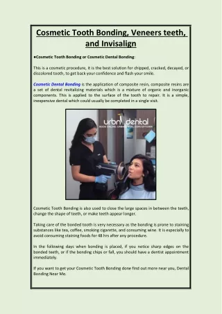 cosmetic tooth bonding veneers teeth