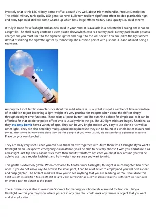 5 Laws That'll Help the bts lightstick Industry