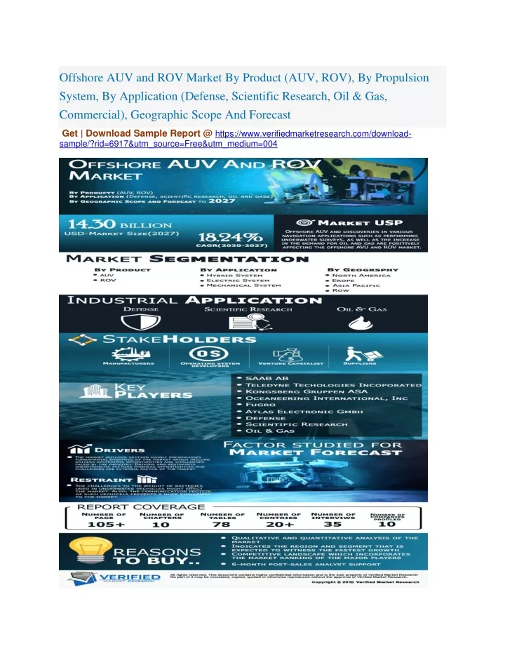 offshore auv and rov market by product