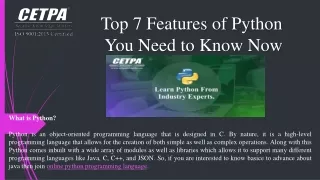 top 7 features of python you need to know now
