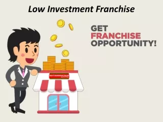 low investment franchise