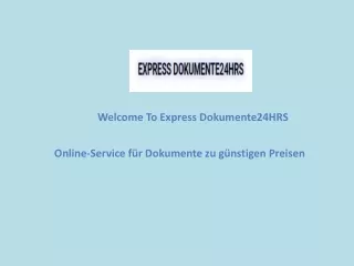 Online-Service für Dokumente zu günstigen Preisen