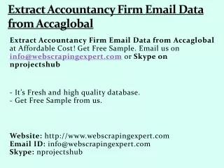 extract accountancy firm email data from accaglobal