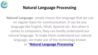 natural language processing