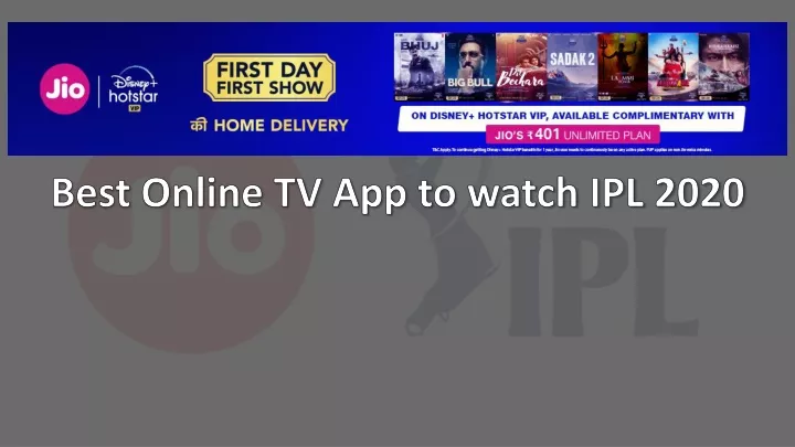 best online tv app to watch ipl 2020