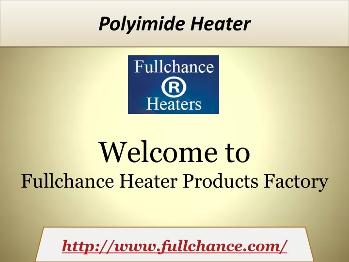 polyimide heater