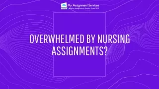 overwhelmed by nursing assignments