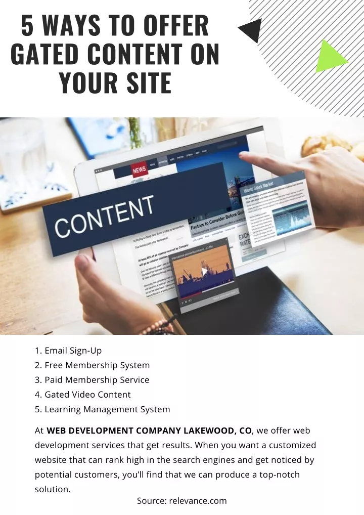 5 ways to offer gated content on your site