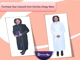 Purchase Your Cassock from Divinity Clergy Wear
