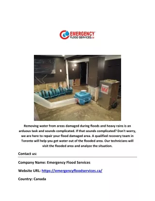 Emergency Flood Restoration Service in Canada | emergencyfloodservices.ca