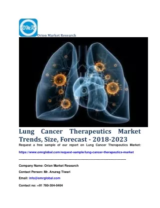 Lung Cancer Therapeutics Market Trends, Size, Forecast - 2018-2023