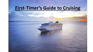 Cruising Guide If you Travel for First Time