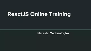 reactjs online training